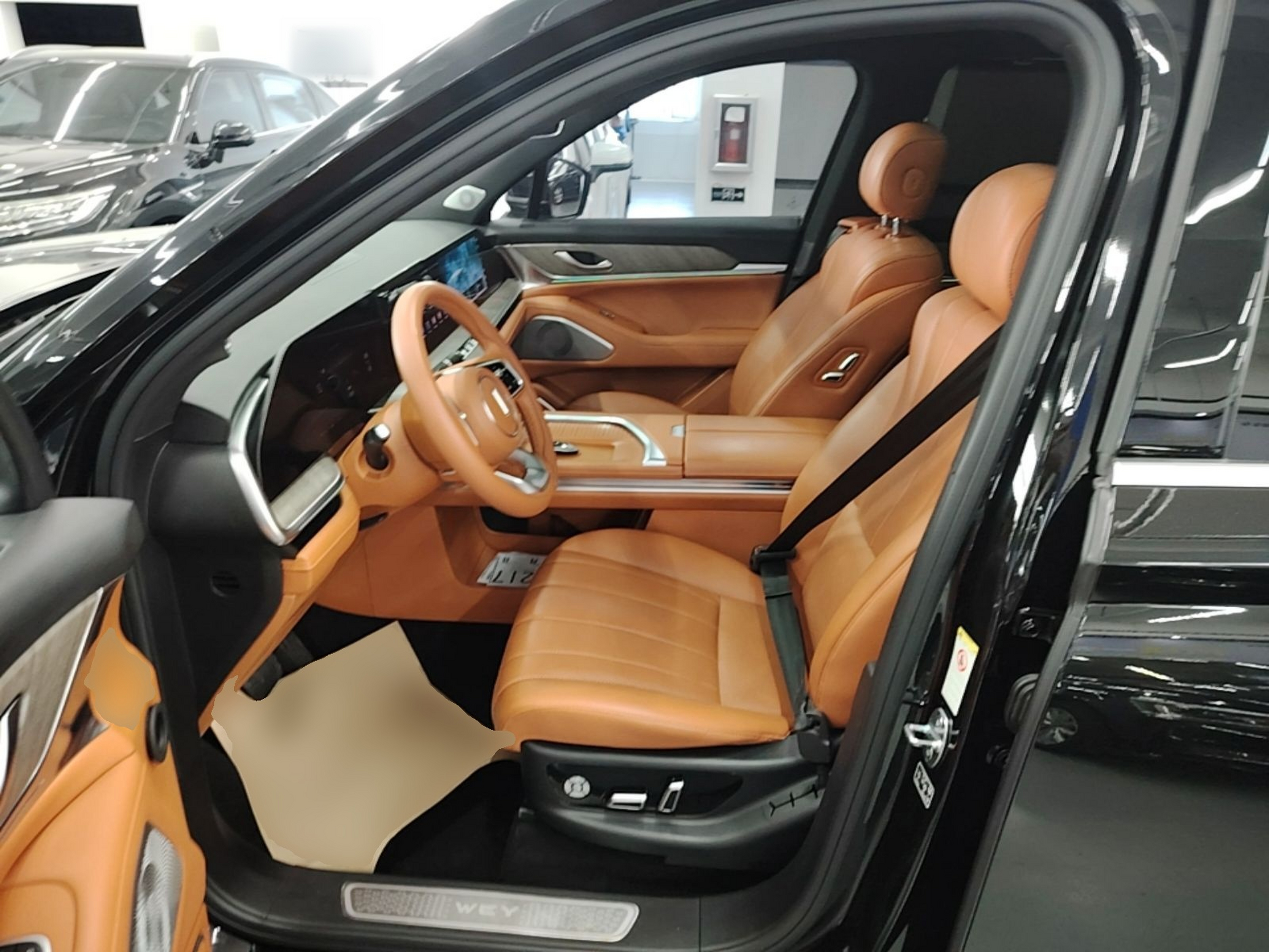 Vordere Reihe im Auto
