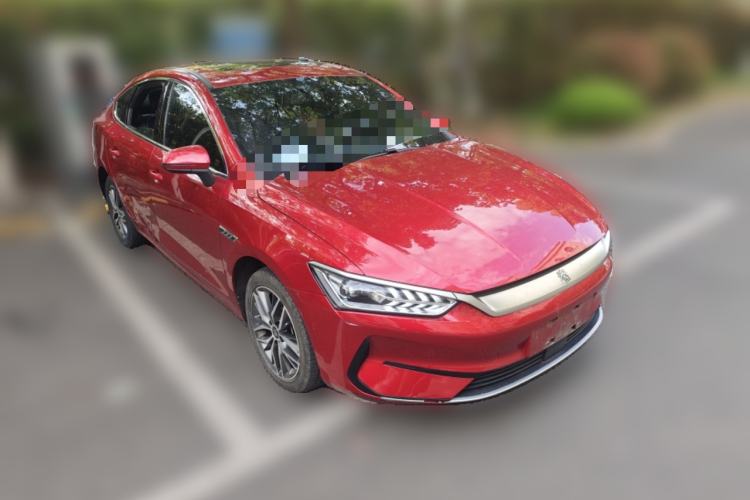 Used BYD Qin PLUS 2021 EV 400KM Luxury Model Front Right 45 Deg