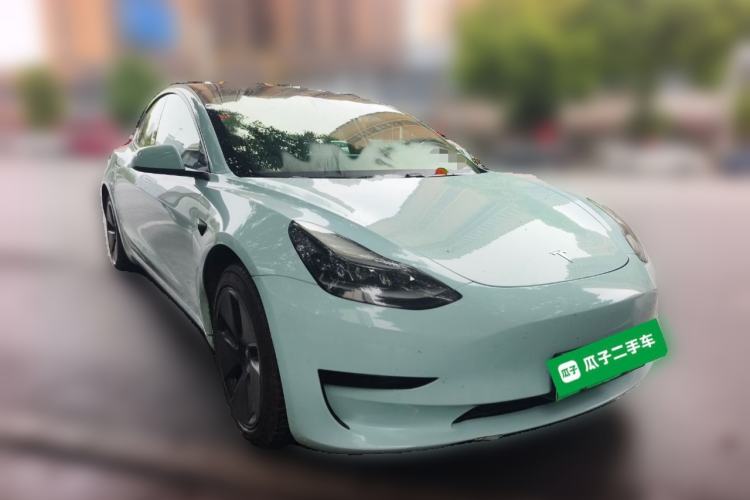 Used Tesla Model 3 2021 Standard Range Rear-Drive Upgraded Version Front Right 45 Deg