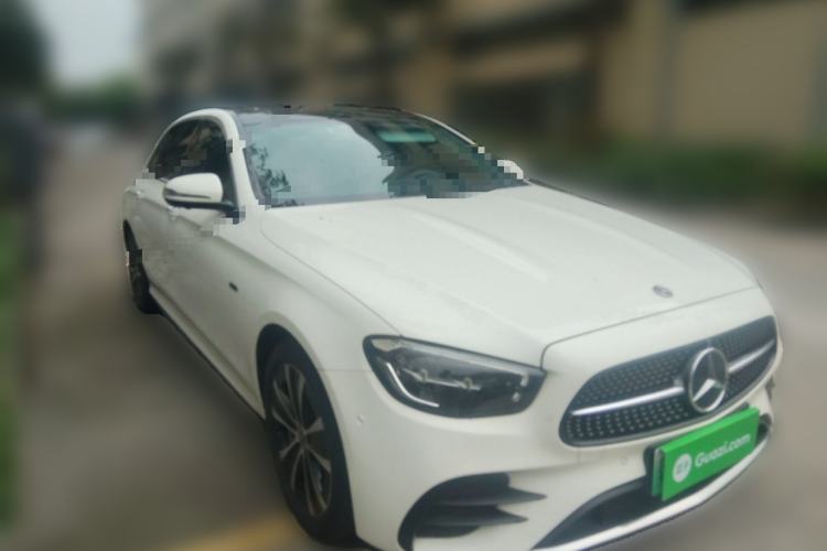 Used Mercedes-Benz E-Class New Energy 2021 E 350 e L Plug-in Hybrid Sports Sedan Front Right 45 Deg