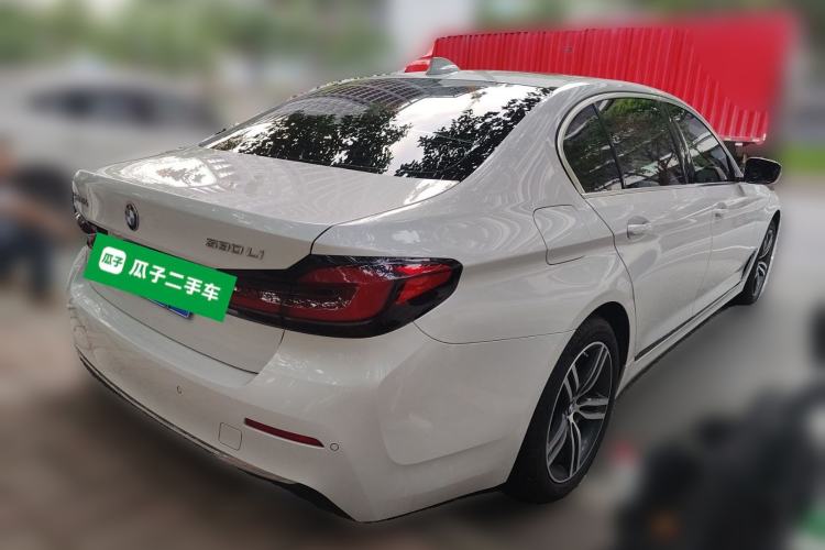 Used BMW 5 Series 2022 Updated 530Li Leading Edition Luxury Package Rear Right 45 Deg