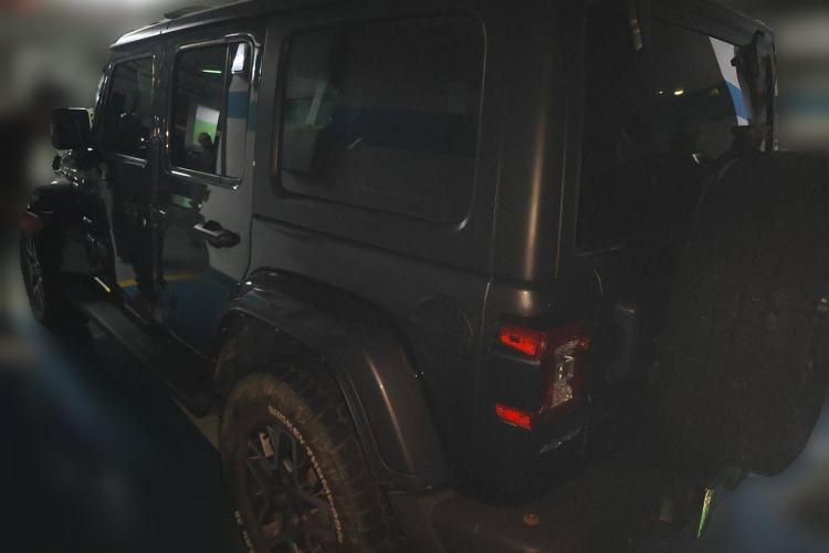 Used Jeep Wrangler New Energy 2021 Four-Door 2.0T 4xe Sahara First Edition Rear Left 45 Deg