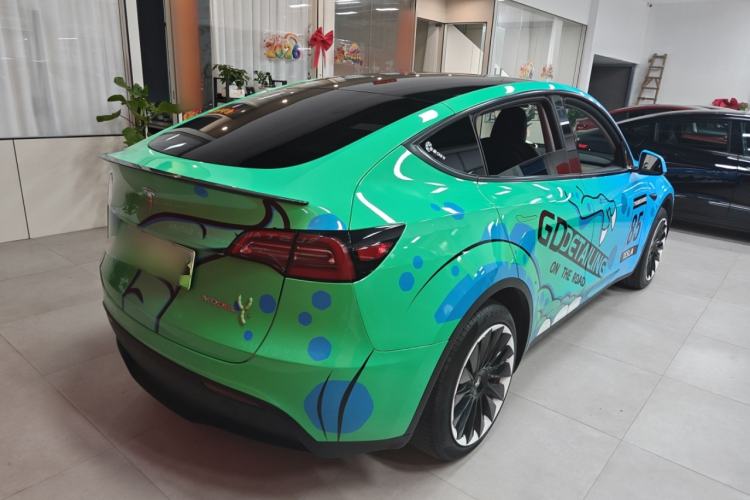 Used Tesla Model Y 2022 Revised Version Rear-Wheel Drive Rear Right 45 Deg