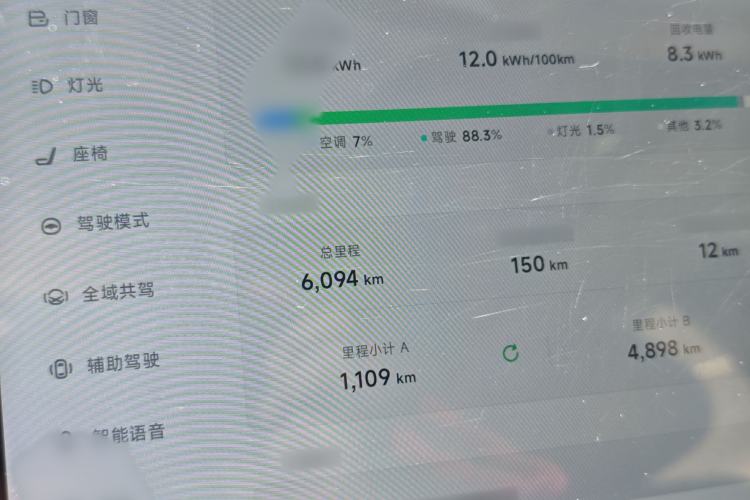 Used XPeng MONA M03 2025 600 with Ultra-Long Range Max Instrument Cluster