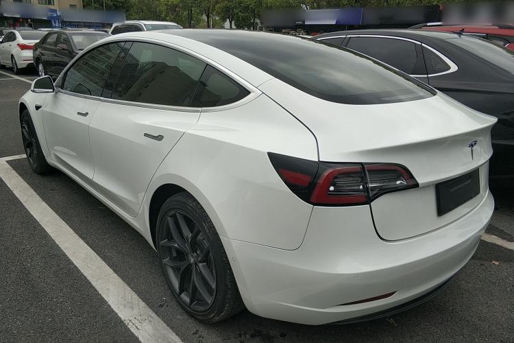 Used Tesla Model 3 2019 Standard Range Rear-Drive Upgraded Version Rear Left 45 Deg