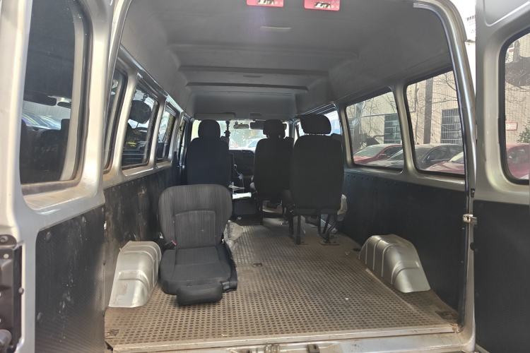 Used JMC Transit 2021 2.8T Space King Standard Version Long Wheelbase Mid-Height Roof Rear Single Tire – Step 6-Seater Diesel China VI Emission Standard JX493
