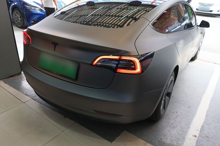 Used Tesla Model 3 2021 Standard Range Rear-Drive Upgraded Version Rear Right 45 Deg