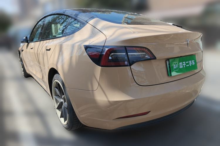 Used Tesla Model 3 2021 Standard Range Rear-Drive Upgraded Version Rear Left 45 Deg