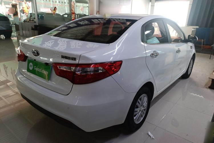 Used Kia K2 2012 Sedan 1.4L Automatic GLS Commemorative Edition Rear Right 45 Deg