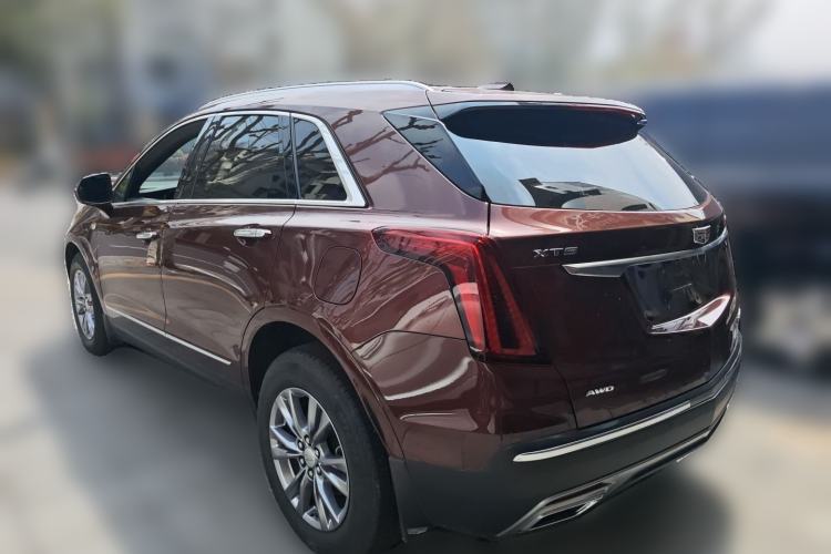 Used Cadillac XT5 2021 2.0T Four-Wheel Drive Luxury Version Rear Left 45 Deg