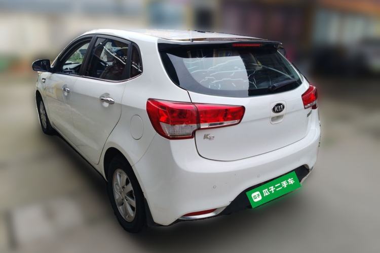 Used Kia K2 2015 Hatchback 1.4L AT GLS Cool Edition Rear Left 45 Deg