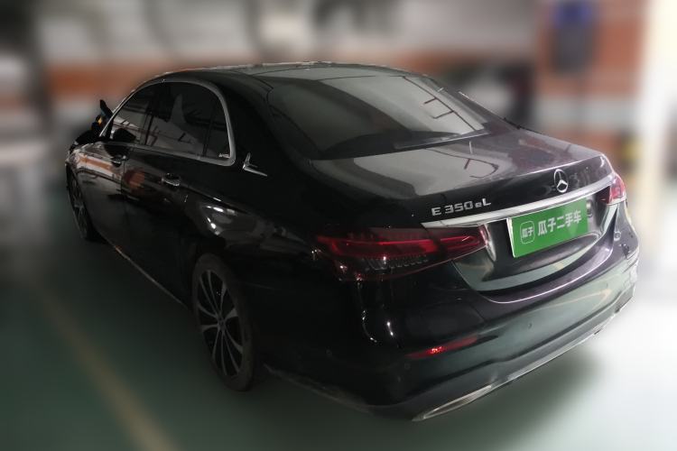 Used Mercedes-Benz E-Class New Energy 2022 Second Facelift E 350 e L Plug-in Hybrid Sports Sedan Rear Left 45 Deg