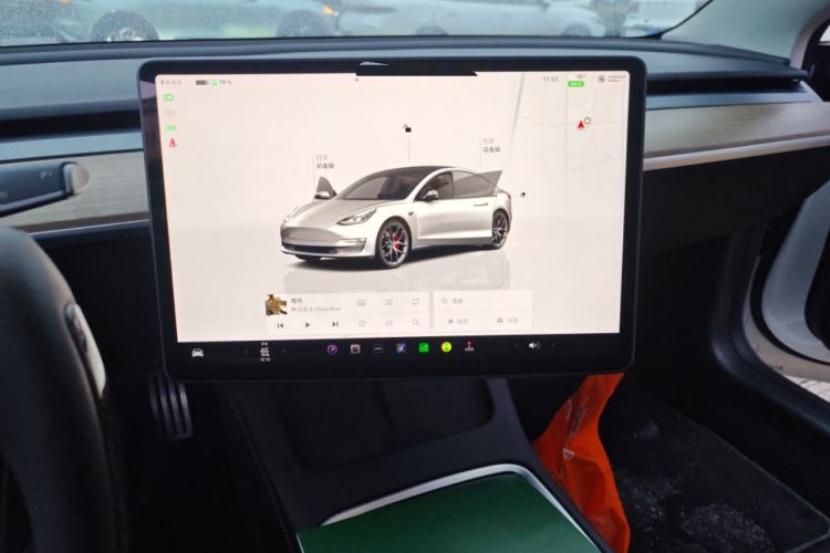 Used Tesla Model 3 2022 Performance High-Performance All-Wheel-Drive Version Audio And AC Panel