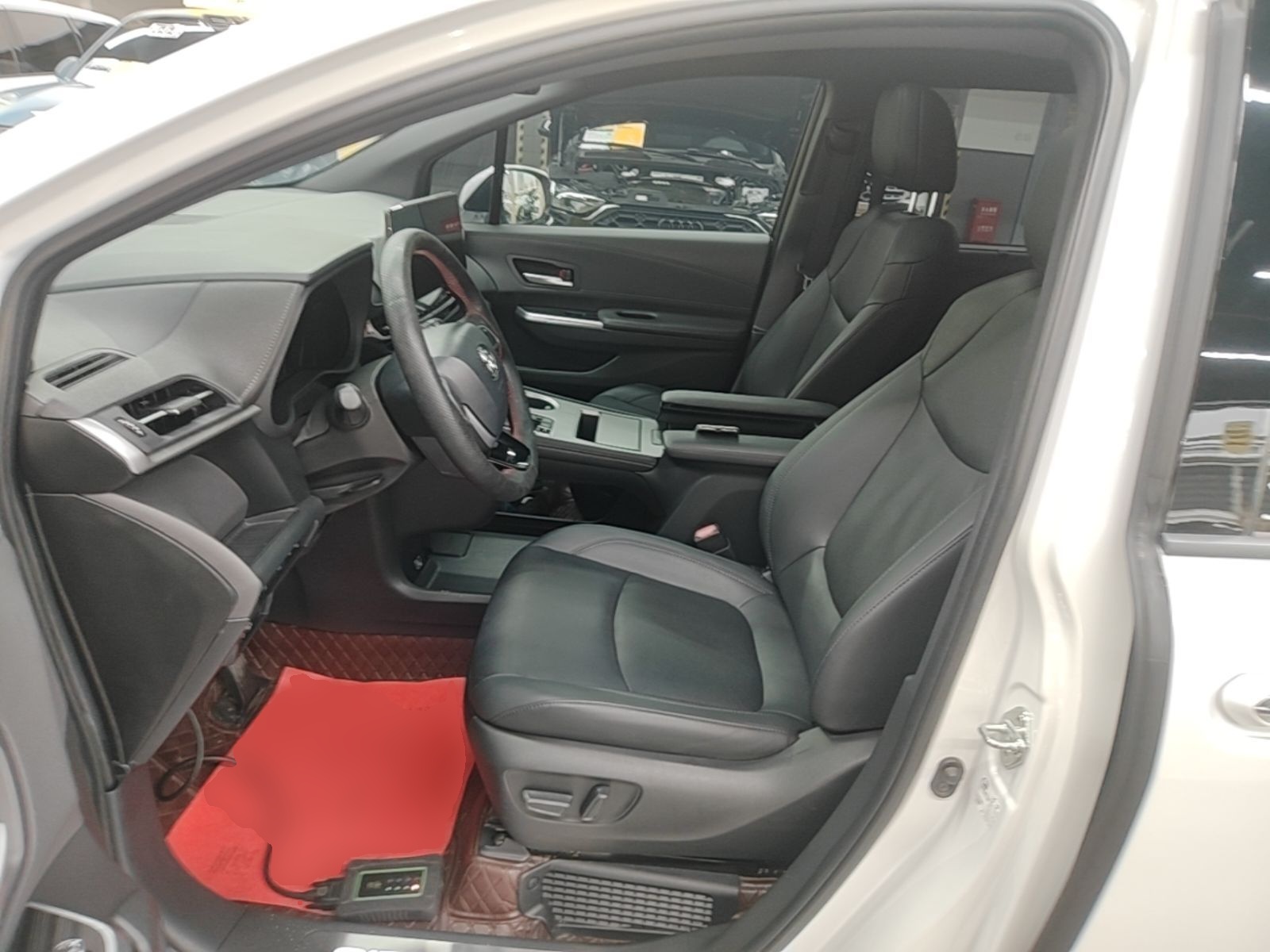Vordere Reihe im Auto
