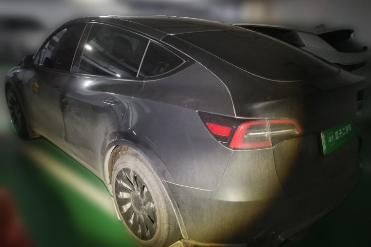 Used Tesla Model Y 2021 Standard Range Rear-Wheel Drive Version Rear Left 45 Deg