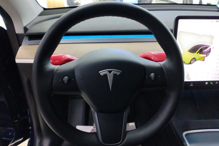 Used Tesla Model Y 2021 Standard Range Rear-Wheel Drive Version Steering Wheel