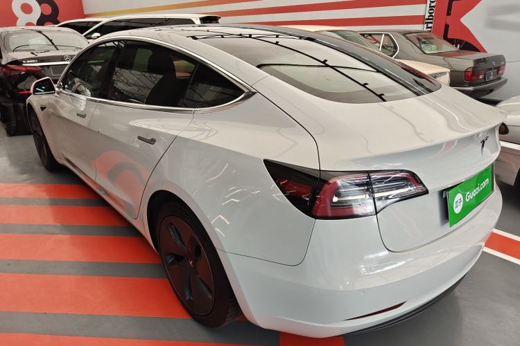 Used Tesla Model 3 2019 Standard Range Rear-Drive Upgraded Version Rear Left 45 Deg
