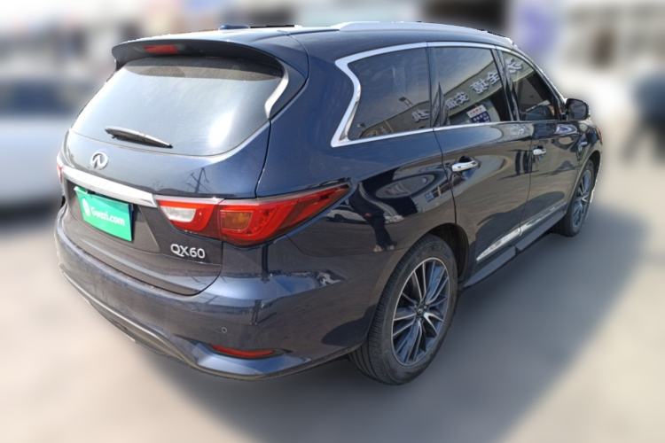 Used Infiniti QX60 2018 2.5 S/C Hybrid Two-Wheel-Drive Champion Family Edition Rear Right 45 Deg