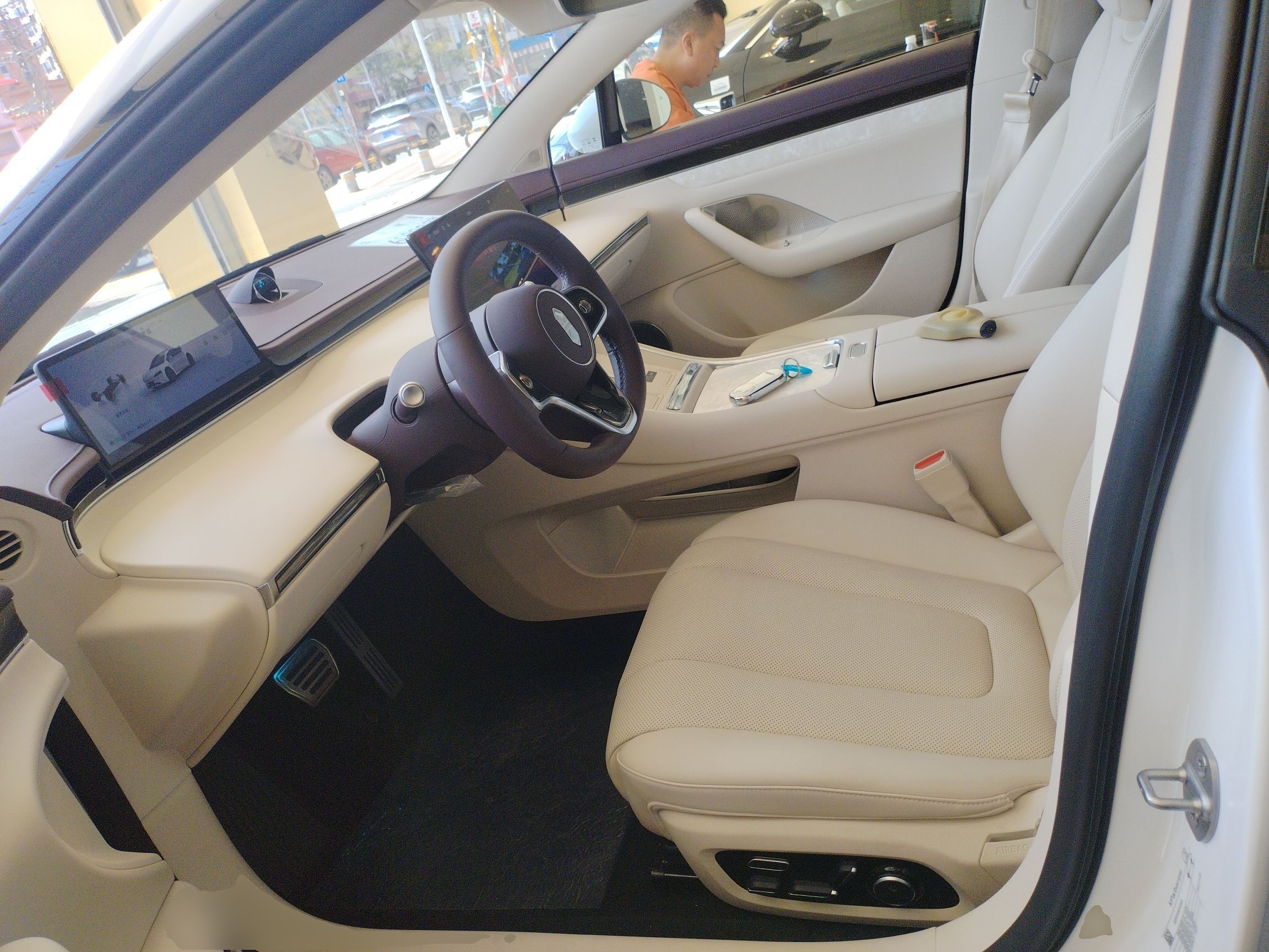 Переднее сиденье в автомобиле