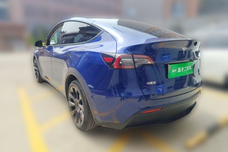 Used Tesla Model Y 2021 Long-Range All-Wheel-Drive Version Rear Left 45 Deg