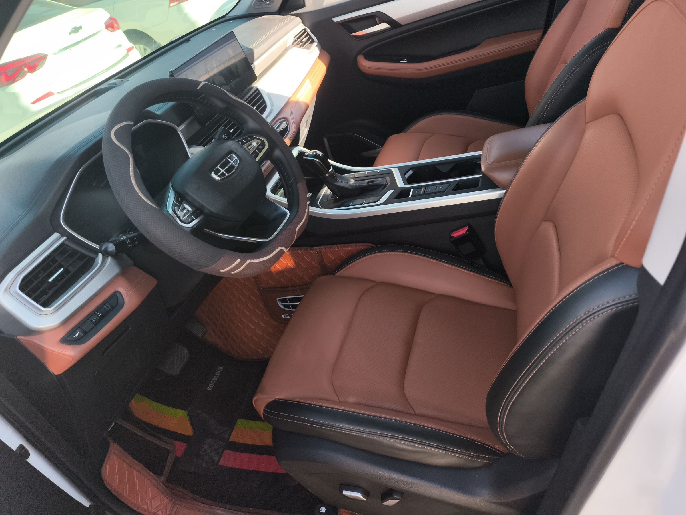 Переднее сиденье в автомобиле