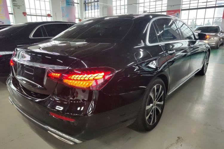 Used Mercedes-Benz E-Class New Energy 2021 E 350 e L Plug-in Hybrid Sedan Rear Right 45 Deg