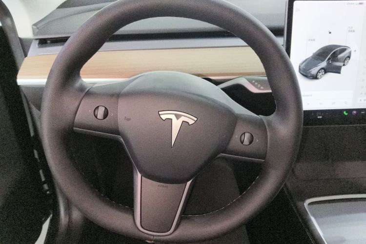 Used Tesla Model Y 2021 Standard Range Rear-Wheel Drive Version Steering Wheel