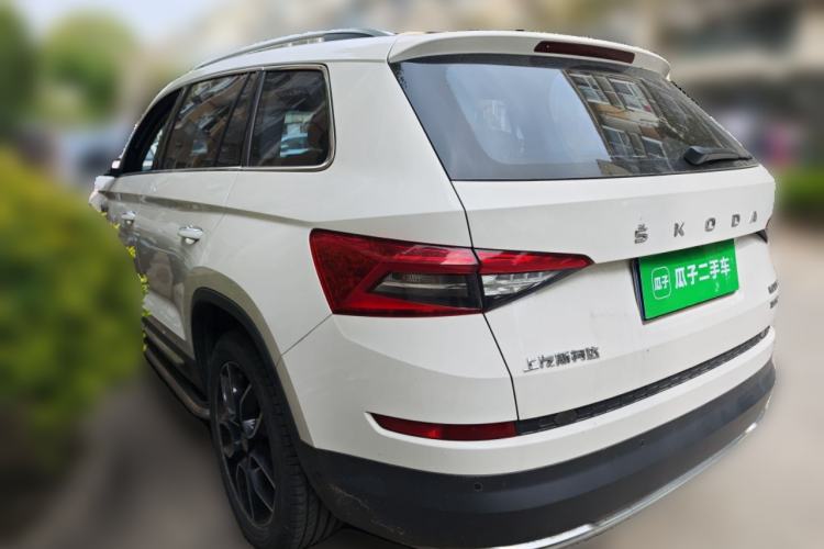 Used Skoda Kodiaq 2019 Facelifted TSI330 7-Seater Two-Wheel-Drive Luxury Enjoyment Edition China VI Standard Rear Left 45 Deg