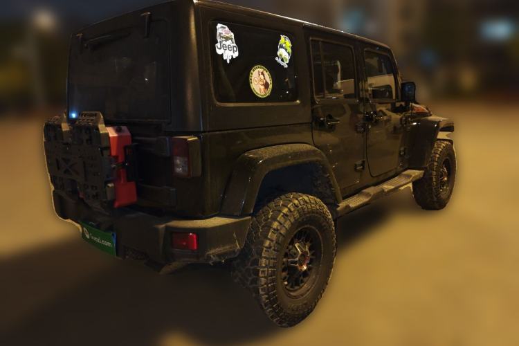 Used Jeep Wrangler 2017 3.0L Sahara Four-Door Comfort Edition Rear Right 45 Deg