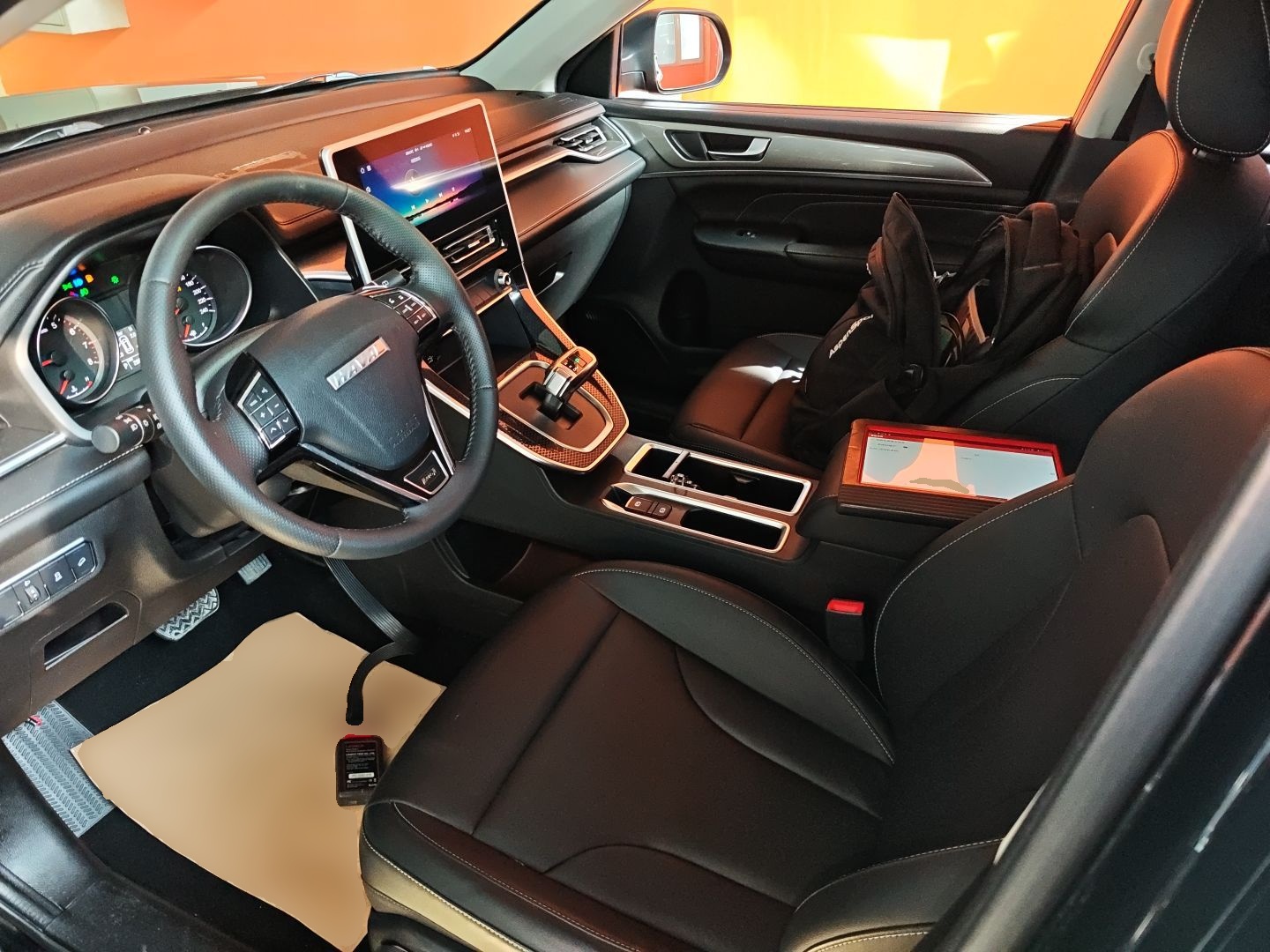 Переднее сиденье в автомобиле