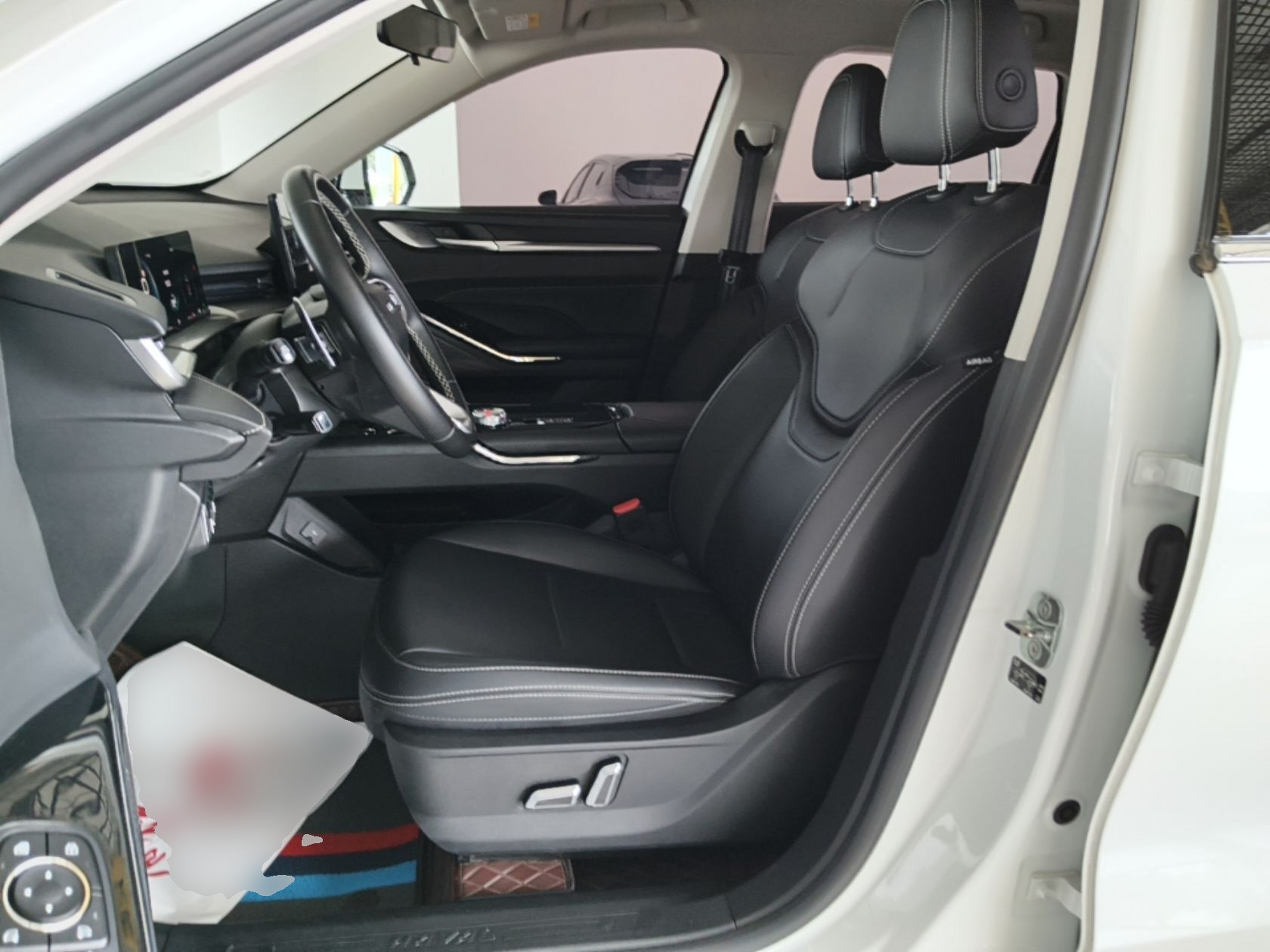 Vordere Reihe im Auto