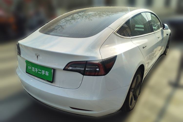 Used Tesla Model 3 2019 Standard Range Rear-Wheel Drive Upgraded Version (52 kWh) Rear Right 45 Deg