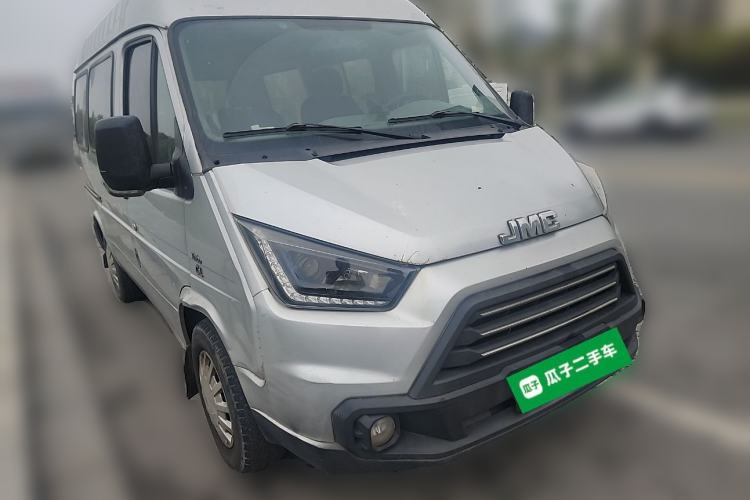 Used JMC Transit 2017 2.8T Commercial Version Short Wheelbase Mid-Roof 6/7/8-Seater JX493 Front Right 45 Deg