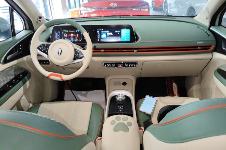 Used ORA Good Cat 2022 Morandi Edition 400km Standard Range Premium Version Lithium Iron Phosphate Center Console