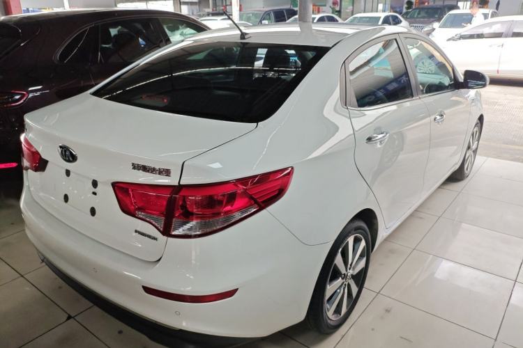 Used Kia K2 2015 Sedan 1.6L Automatic Transmission Premium Rear Right 45 Deg