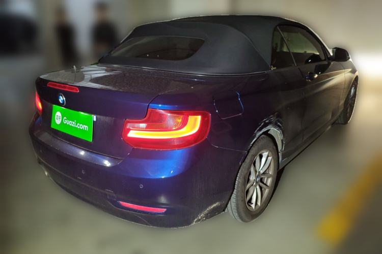 Used BMW 2 Series 2015 218i Convertible Coupe Rear Right 45 Deg