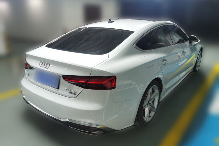 Used Audi A5 2023 Sportback 40 TFSI Fashionable and Dynamic Model Rear Right 45 Deg