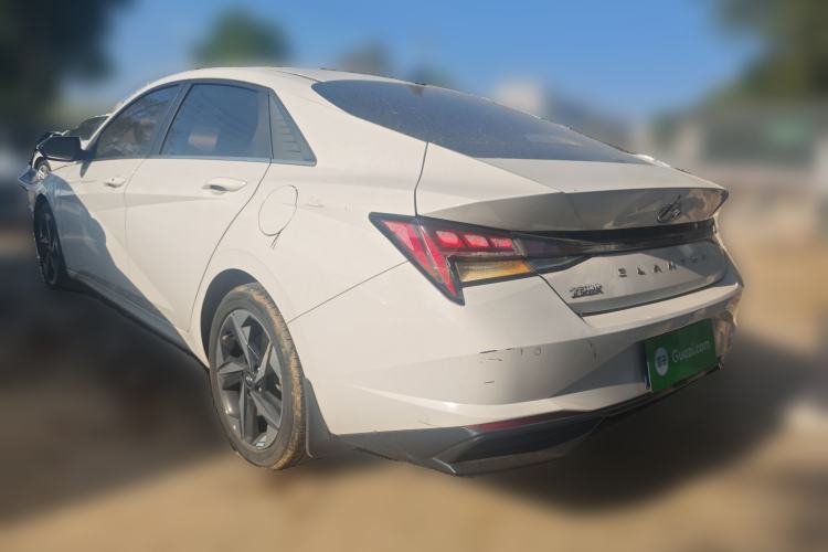 Used Hyundai Elantra 2021 1.5L CVT LUX Prestige Edition Rear Left 45 Deg