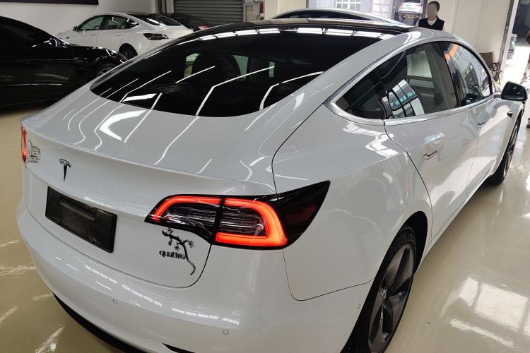 Used Tesla Model 3 2019 Standard Range Rear-Wheel Drive Upgraded Version (52 kWh) Rear Right 45 Deg