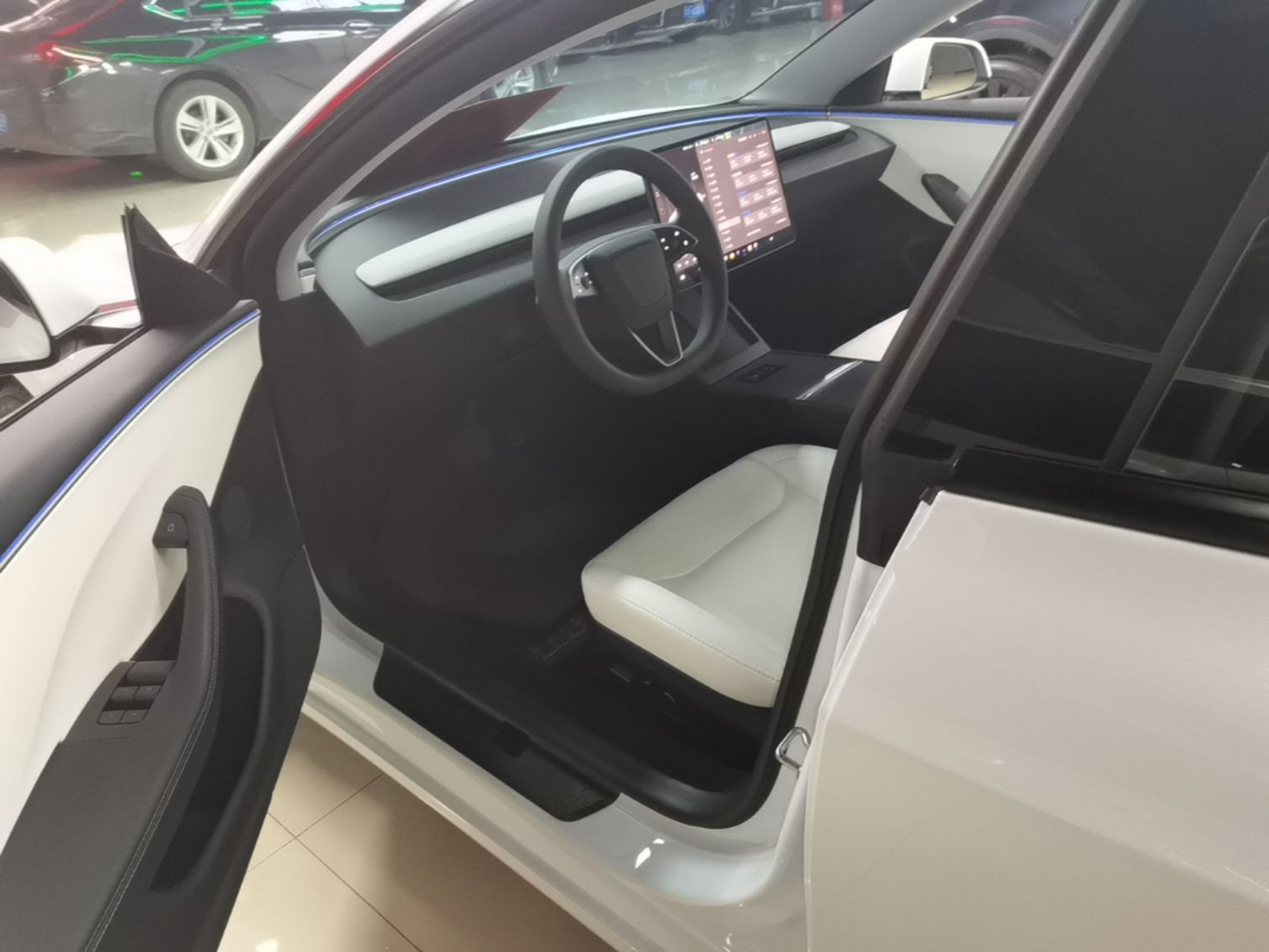 A primeira fila do carro