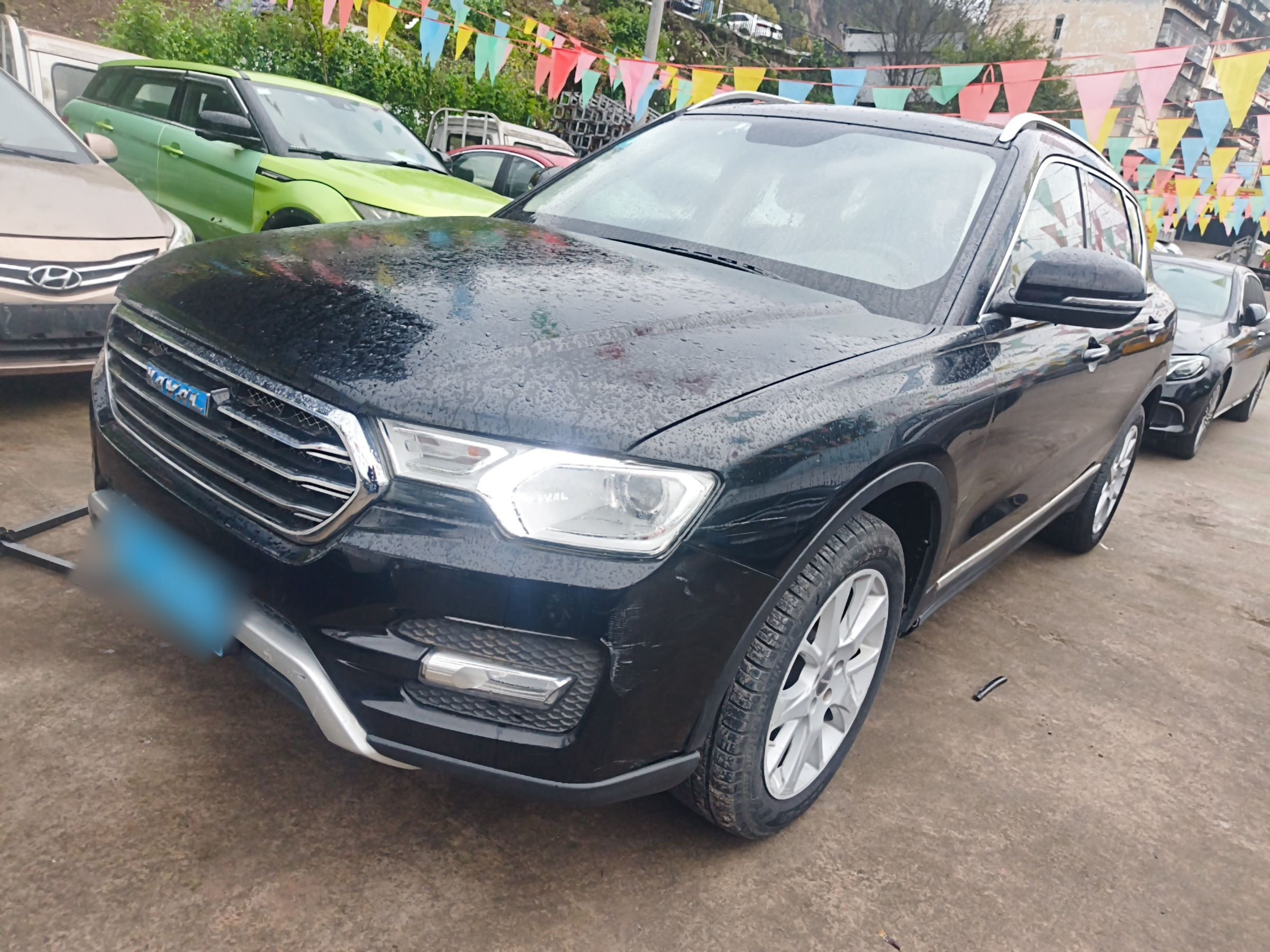 Под передней частью автомобиля