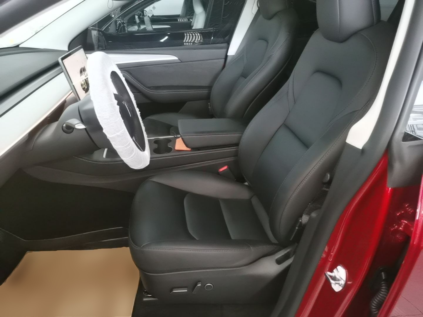A primeira fila do carro