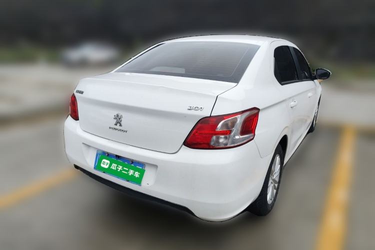 Used Peugeot 301 2016 1.6L Manual Comfort Edition Rear Right 45 Deg