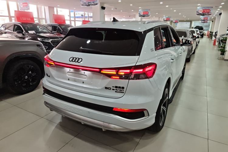 Used Audi Q4 e-tron 2023 50 e-tron quattro Visionary Edition Rear Right 45 Deg