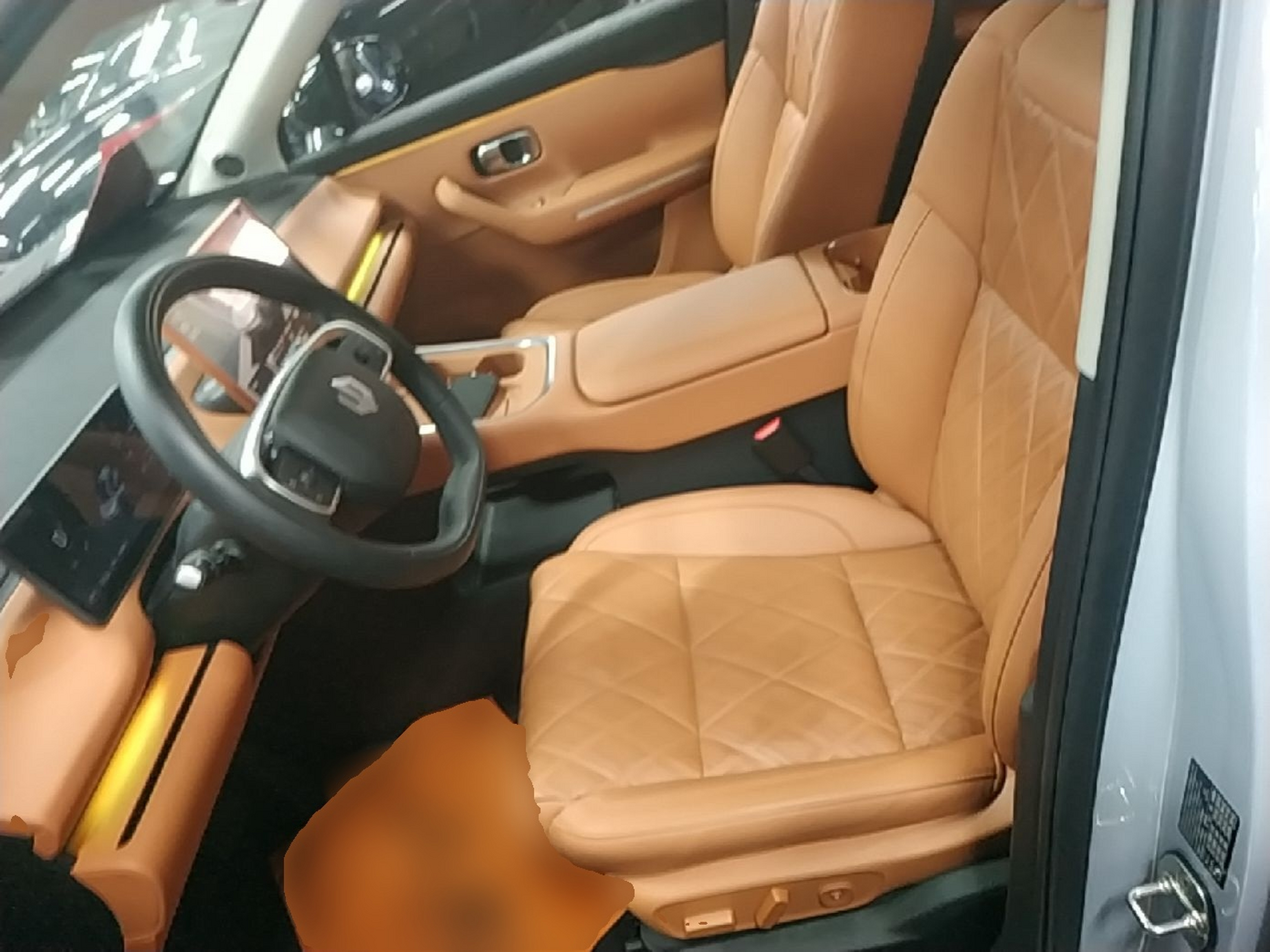 Vordere Reihe im Auto