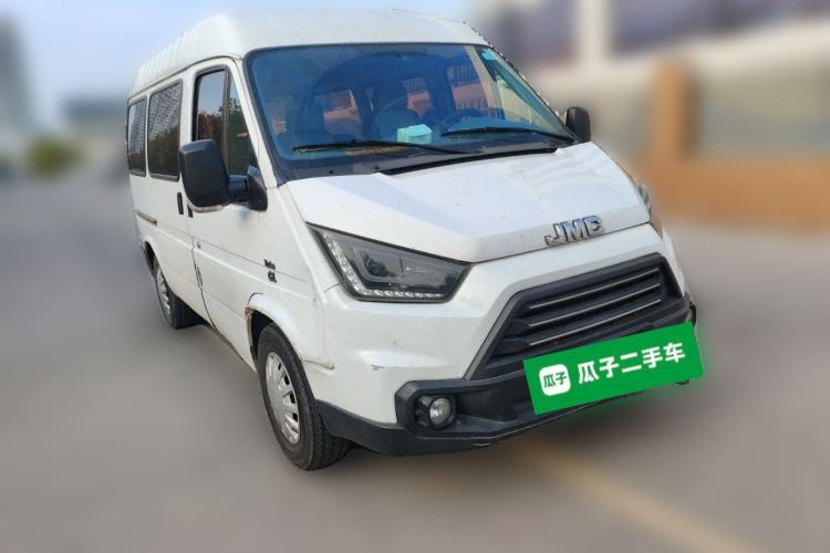 Used JMC Transit 2017 2.8T Commercial Version Short Wheelbase Mid-Roof 6/7/8-Seater JX493 Front Right 45 Deg