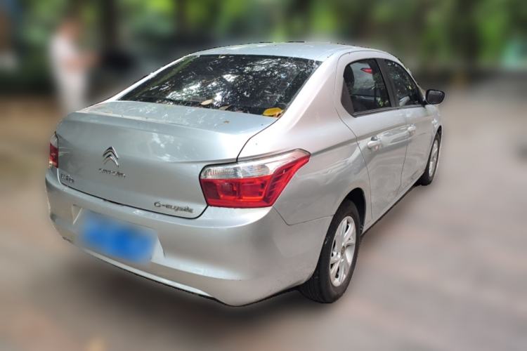 Used Citroen Elysee 2015 Zhishang Edition 1.6L Manual Fashion Model Rear Right 45 Deg