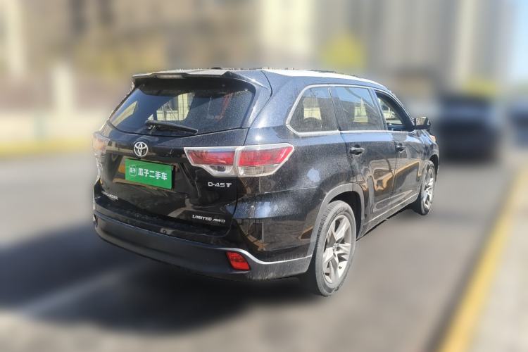 Used Toyota Highlander 2017 2.0T Four-Wheel Drive Ultimate Edition 7 Seats Rear Right 45 Deg