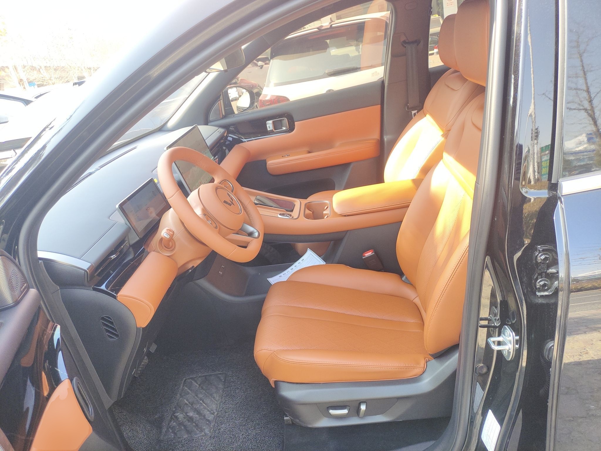 Переднее сиденье в автомобиле