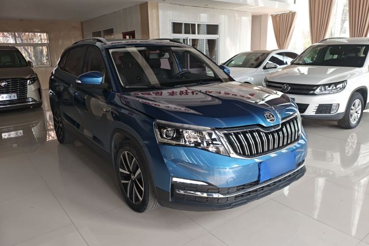 Used Skoda Kamiq 2021 1.5L Automatic Comfort Edition Front Right 45 Deg